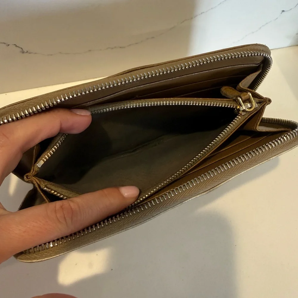 Used Prada Saffiano Leather Zip-Around Long Color Block Wallet - Picture 8 of 16